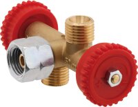 2-fach Abzweigventil G 1/4" LH-ÜM x (2x) G...