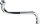 S-Auslauf Messing verchromt konisch dichtend mit 2 O-Ringen 3/4" x 250mm