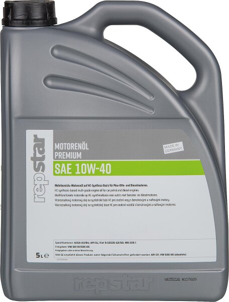 Motoröl REPSTAR SAE 10W-40 Premium 5l Kanister