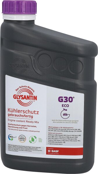 Kühlerschutzmittel GLYSANTIN® G30® ECO BMB gebrauchsfertig 1l Flasche