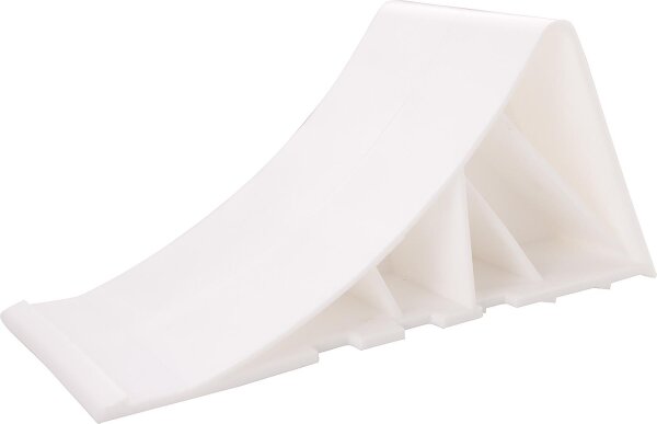 Hemmschuh aus Kunststoff, weiß, 90 mm