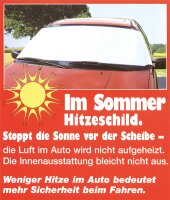 Scheibenschutz aluminiumbeschichtet