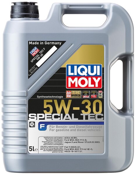 Leichtlaufmotoröl LIQUI MOLY Special Tec F 5W-30, 5l Kanister