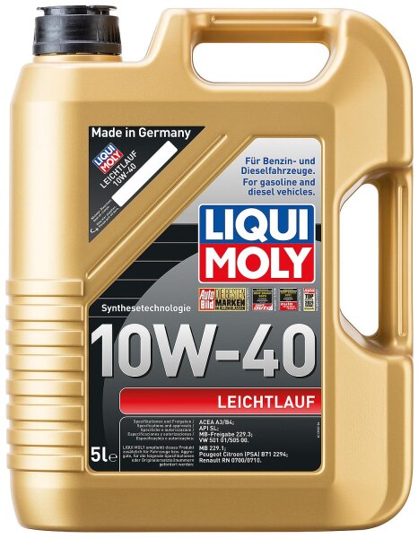 Leichtlauf Motorenöl 10W-40 LIQUI MOLY 5 l Kanister