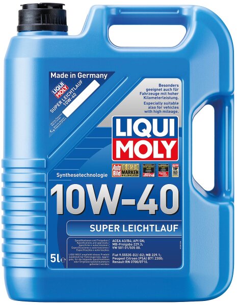 Motoröl LIQUI MOLY Super Leichtlauf 10W-40, 5l Kanister