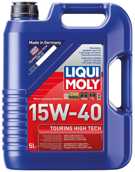 Motorenöl LIQUI MOLY Touring High Tech SAE 15W-40, 5l Kanister