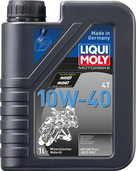 Motoröl Motorrad LIQUI MOLY Motorbike 4T 10W-40, 1l Kanister