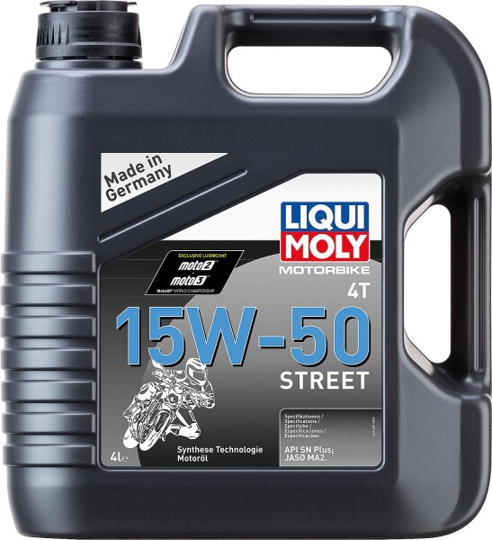 Motoröl Motorrad LIQUI MOLY Motorbike 4T 15W-50 Street 4l Kanister