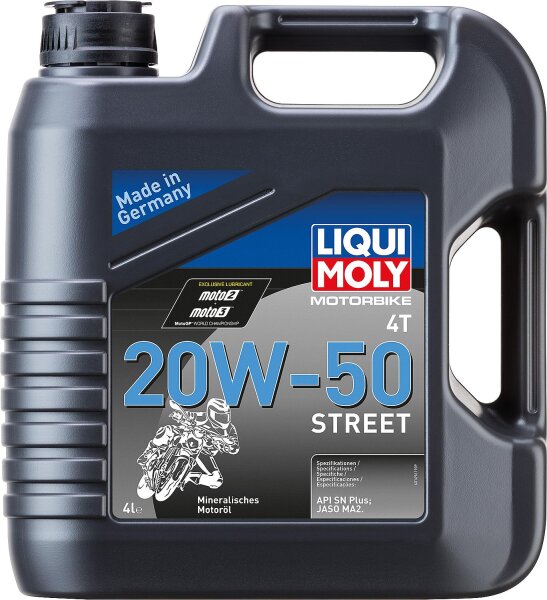 Motoröl Motorrad LIQUI MOLY Motorbike 4T 20W-50 Street 4l Kanister