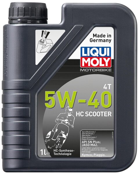 Motoröl (Motorrad) LIQUI MOLY Motorbike 4T 5W-40 HC Scooter 1l Kanister