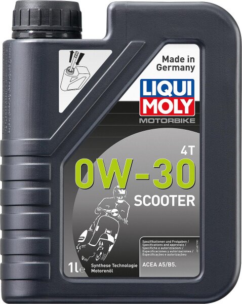 Motoröl 4-Takt Motoren LIQUI MOLY 0W-30 Scooter 1l Kanister