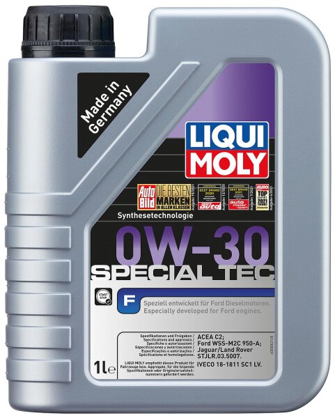 Leichtlaufmotoröl LIQUI MOLY Special Tec F 0W-30, 1l Kanister