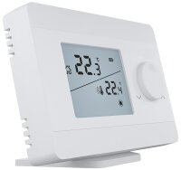 Funk-Raumthermostat Digital, Imit Silver TA/RF S