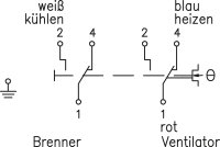 Luft-u. Lufterhitzer-Thermostat JTL-8 !!! einzeln !!!