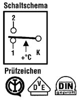 Raumthermostat RC 0...+40°C außenliegende...