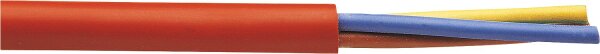 Silikon-Kabel hitzebeständig -180°C WA-SiHF-J rotbraun 5 x 1,5 mm² 1 Rolle à 50 Meter.