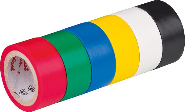 Coroplast Monostoffkarte 302 Isolierband, 6 Rollen, 19 mm x 3,3 m