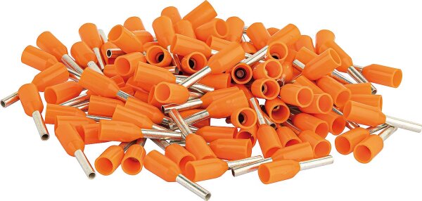 Ader-Endhülse isoliert, 0,5x12, orange Beutel á 100 Stück