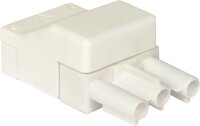Stecker 3-polig/ weiß 250 V/16 A