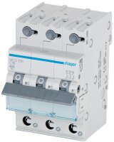 Leitungsschutzschalter Hager C-16A, 3p, 6kA, SSK