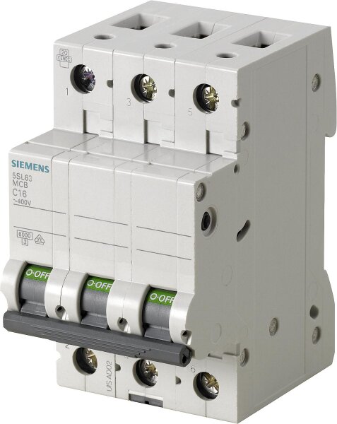 Leitungsschutzschalter Siemens, 6KA, 3-polig, C25A, 5SL6325-7