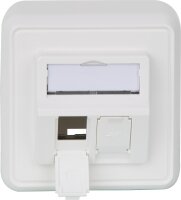 Modul-Aufnahme 80x80, aufbauend, 2-fach AP...