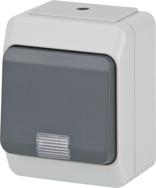 AP-Wechselschalter Nortic IP 44 mit Kontrolllampe