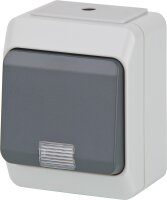 AP-Wechselschalter Nortic IP 44 mit Kontrolllampe