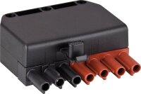 Stecker 7-polig schwarz/braun, 250/400V, 16A System Wieland
