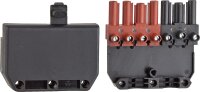 Stecker 7-polig schwarz/braun, 250/400V, 16A System Wieland