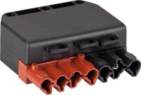 Kupplung 7-polig schwarz/braun, 250/400V, 16A System Wieland