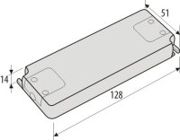Trafo für LED Leuchtmittel 12V DC, 6W, IP20 flache Bauform, 98x46x11mm