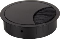 Kabeldurchführung - rund, Grau ähnlich RAL 9006, Ø 80 mm