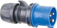 CEE-Stecker 230 V blau/grau, Schraubklemmen