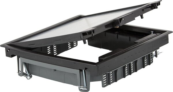Klappdeckel quadratisch schwarz, 267x267mm