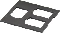 Einbauplatine Datentechnik Unterflur für 45er Spur schwarz