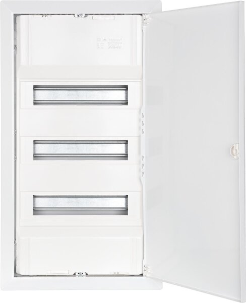 Kleinverteiler JUMBO Unterputz, 3-reihig, 36+6 Module