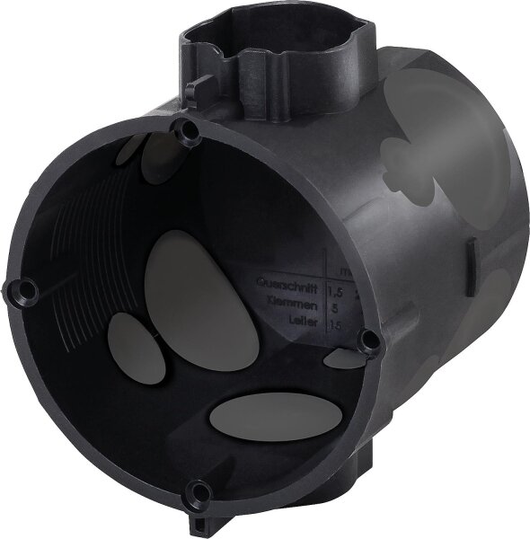 Unterputz Gerätedose F-Tronic Ø 60 mm, 62 mm tief, winddicht