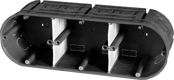 Unterputzgerätedose F-Tronic 3-fach, 3x Ø 60 mm, 63 mm tief