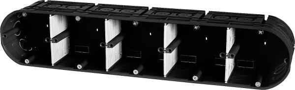 Unterputzgerätedose F-Tronic 5-fach, 5x Ø 60 mm, 63 mm tief