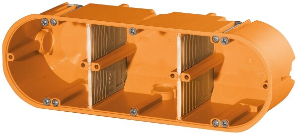 Hohlwand Gerätedose F-Tronic massiv, 3-fach, Ø 68 mm, 60 mm tief