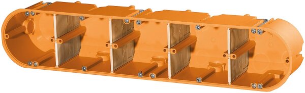 Hohlwand Gerätedose F-Tronic massiv, 5-fach, Ø 68 mm, Tiefe = 60 mm