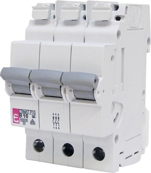 Leitungsschutzschalter Etimat P10-QC, B20A, 3pol