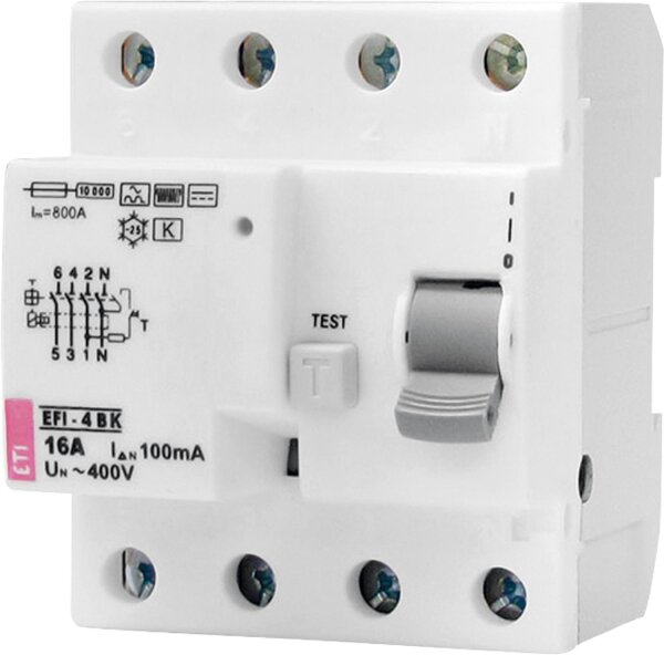 FI-Schalter EFI-4B, 4-polig, 63A,300mA, Typ B, kurzzeit- verzögert