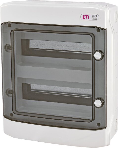 Kleinverteiler Aufputz, 2-reihig, 24 Module, IP65