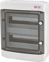 Kleinverteiler Aufputz, 2-reihig, 24 Module, IP65