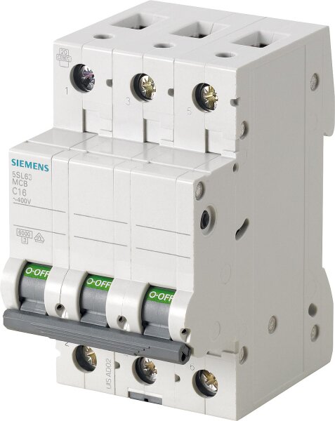 Leitungsschutzschalter Siemens, 6KA, 3-polig, C20A, 5SL6320-7