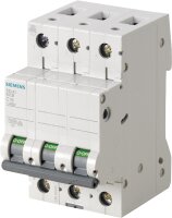Leitungsschutzschalter Siemens, 10KA, 3-polig, C20A,...