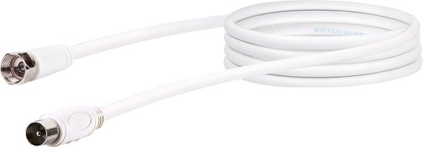 Sat-Adapterkabel:75db F-Stecker - IEC-Stecker, Länge: 1,5m