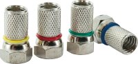 F-Stecker: 6,8 - 7,0mm 4-er Set